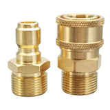 Maxbell 1 Pair M22 Quick Release Pressure Washer Adapter Connecter Coupling 14.8MM - Aladdin Shoppers