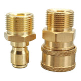 Maxbell 1 Pair M22 Quick Release Pressure Washer Adapter Connecter Coupling 14.8MM - Aladdin Shoppers
