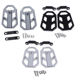 Maxbell 1 Pair Motorcycle Foot Pegs Bracket Wide Rider Footrest for Honda Black - Aladdin Shoppers