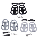 Maxbell 1 Pair Motorcycle Foot Pegs Bracket Wide Rider Footrest for Honda Black - Aladdin Shoppers