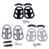 Maxbell 1 Pair Motorcycle Foot Pegs Bracket Wide Rider Footrest for Honda Black - Aladdin Shoppers