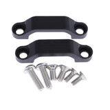 Maxbell 1 Pair Motorcycle Foot Pegs Bracket Wide Rider Footrest for Honda Black - Aladdin Shoppers