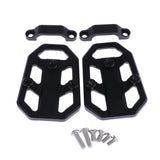 Maxbell 1 Pair Motorcycle Foot Pegs Bracket Wide Rider Footrest for Honda Black - Aladdin Shoppers