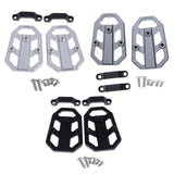 Maxbell 1 Pair Motorcycle Foot Pegs Bracket Wide Rider Footrest for Honda Black - Aladdin Shoppers