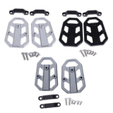 Maxbell 1 Pair Motorcycle Foot Pegs Bracket Wide Rider Footrest for Honda Black - Aladdin Shoppers