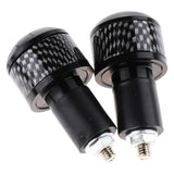 Maxbell 1 Pair Motorcycle Handlebar End Cap Plugs Universal for 22mm Hand Bar Black - Aladdin Shoppers
