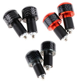 Maxbell 1 Pair Motorcycle Handlebar End Cap Plugs Universal for 22mm Hand Bar Black - Aladdin Shoppers