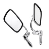 Maxbell 1 Pair Motorcycle Handlebar Rearview Mirrors CNC 7/8 Inch Stainless Steel - Aladdin Shoppers