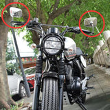 Maxbell 1 Pair Motorcycle Handlebar Rearview Mirrors CNC 7/8 Inch Stainless Steel - Aladdin Shoppers