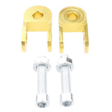 Maxbell 1 Pair Motorcycle Thicken Pad Shock Absorbers for Height Extension Yellow - Aladdin Shoppers