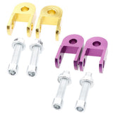 Maxbell 1 Pair Motorcycle Thicken Pad Shock Absorbers for Height Extension Yellow - Aladdin Shoppers