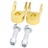 Maxbell 1 Pair Motorcycle Thicken Pad Shock Absorbers for Height Extension Yellow - Aladdin Shoppers