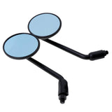 Maxbell 1 Pair Round Motorcycle Handlebar Rearview Mirror CNC 7/8 Inch Black - Aladdin Shoppers