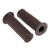 Maxbell 1 Pair Rubber Motorcycle Motorbike Hand Grips 22mm 7/8" Handlebars Brown - Aladdin Shoppers