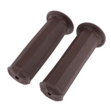 Maxbell 1 Pair Rubber Motorcycle Motorbike Hand Grips 22mm 7/8" Handlebars Brown - Aladdin Shoppers