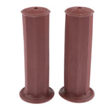 Maxbell 1 Pair Rubber Motorcycle Motorbike Hand Grips 22mm 7/8" Handlebars Red brown - Aladdin Shoppers