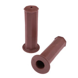 Maxbell 1 Pair Rubber Motorcycle Motorbike Hand Grips 22mm 7/8" Handlebars Red brown - Aladdin Shoppers