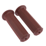 Maxbell 1 Pair Rubber Motorcycle Motorbike Hand Grips 22mm 7/8" Handlebars Red brown - Aladdin Shoppers