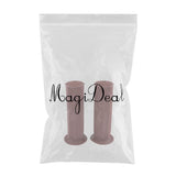 Maxbell 1 Pair Rubber Motorcycle Motorbike Hand Grips 22mm 7/8" Handlebars Red brown - Aladdin Shoppers