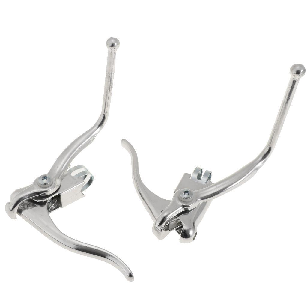 Maxbell 1 Pair Vintage Road Bike Safety Dual Brake Levers Racing Mountain Bicycle Drop Bars 22.2mm Handbrakes - Aladdin Shoppers