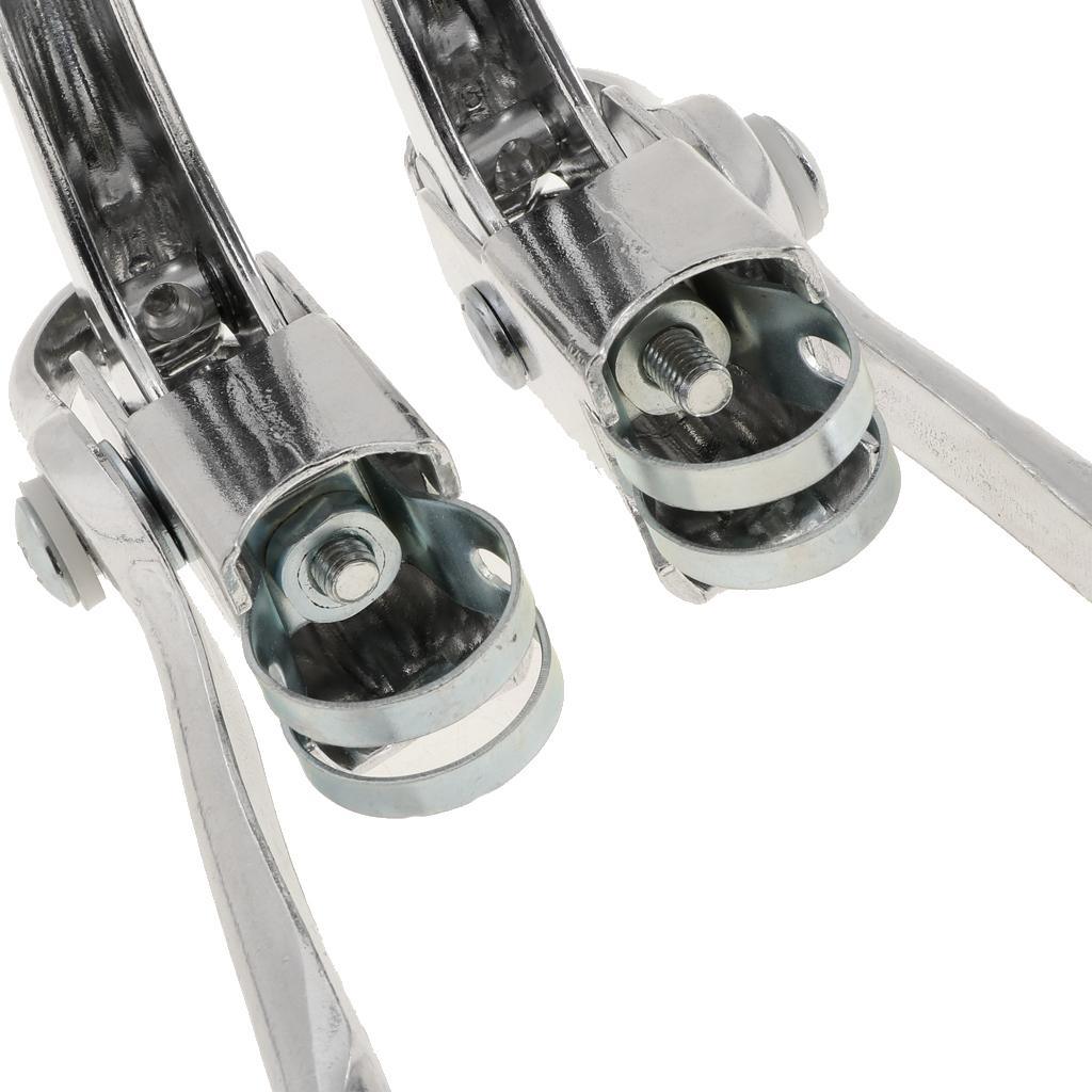 Maxbell 1 Pair Vintage Road Bike Safety Dual Brake Levers Racing Mountain Bicycle Drop Bars 22.2mm Handbrakes - Aladdin Shoppers