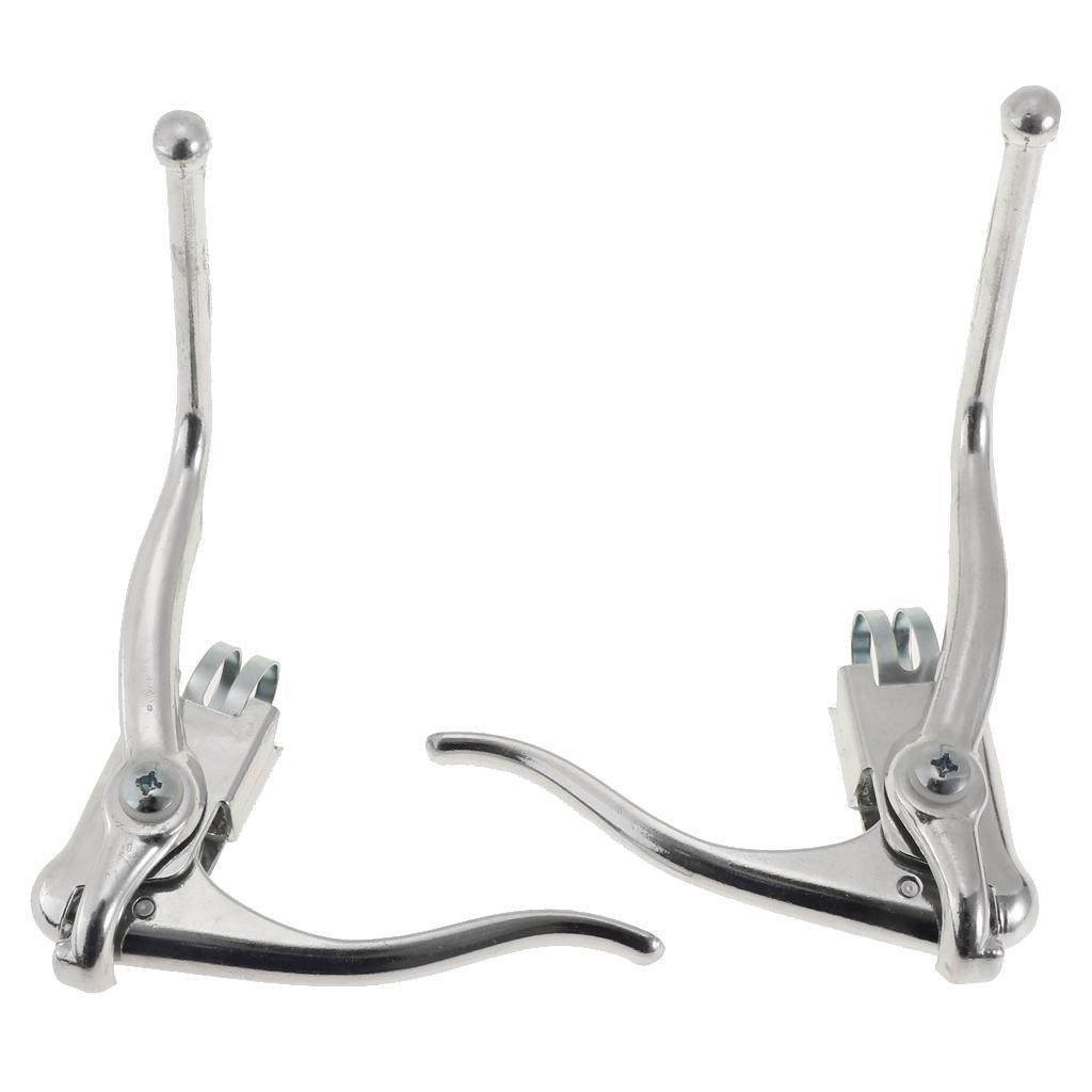 Maxbell 1 Pair Vintage Road Bike Safety Dual Brake Levers Racing Mountain Bicycle Drop Bars 22.2mm Handbrakes - Aladdin Shoppers