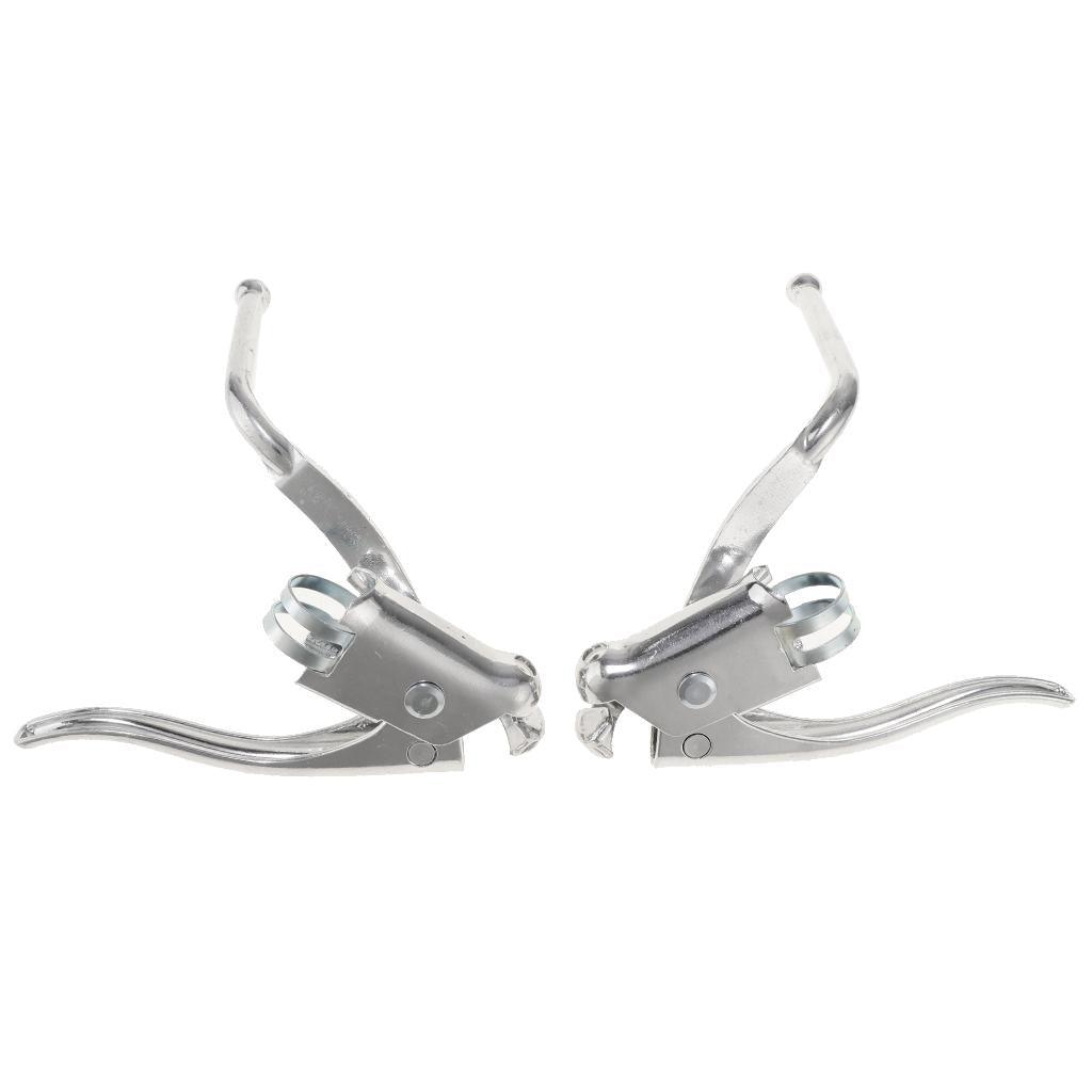 Maxbell 1 Pair Vintage Road Bike Safety Dual Brake Levers Racing Mountain Bicycle Drop Bars 22.2mm Handbrakes - Aladdin Shoppers