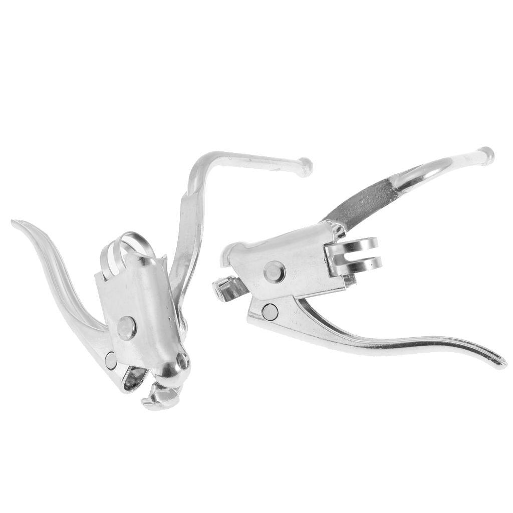 Maxbell 1 Pair Vintage Road Bike Safety Dual Brake Levers Racing Mountain Bicycle Drop Bars 22.2mm Handbrakes - Aladdin Shoppers