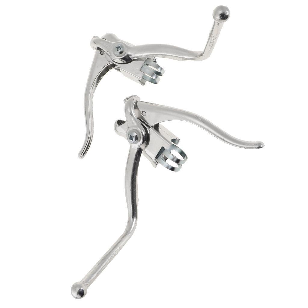 Maxbell 1 Pair Vintage Road Bike Safety Dual Brake Levers Racing Mountain Bicycle Drop Bars 22.2mm Handbrakes - Aladdin Shoppers