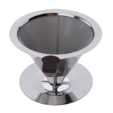 Maxbell 1 Pc Coffee Filter Stainless Steel Pour Over Cone Dripper Reusable 11.5cm B - Aladdin Shoppers