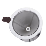 Maxbell 1 Pc Coffee Filter Stainless Steel Pour Over Cone Dripper Reusable 9.9cm B - Aladdin Shoppers