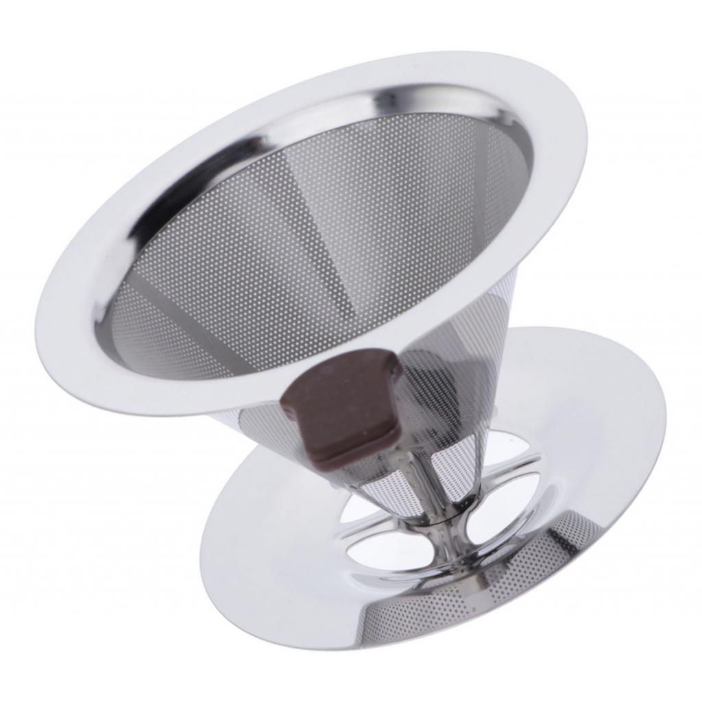 Maxbell 1 Pc Coffee Filter Stainless Steel Pour Over Cone Dripper Reusable 9.9cm B - Aladdin Shoppers