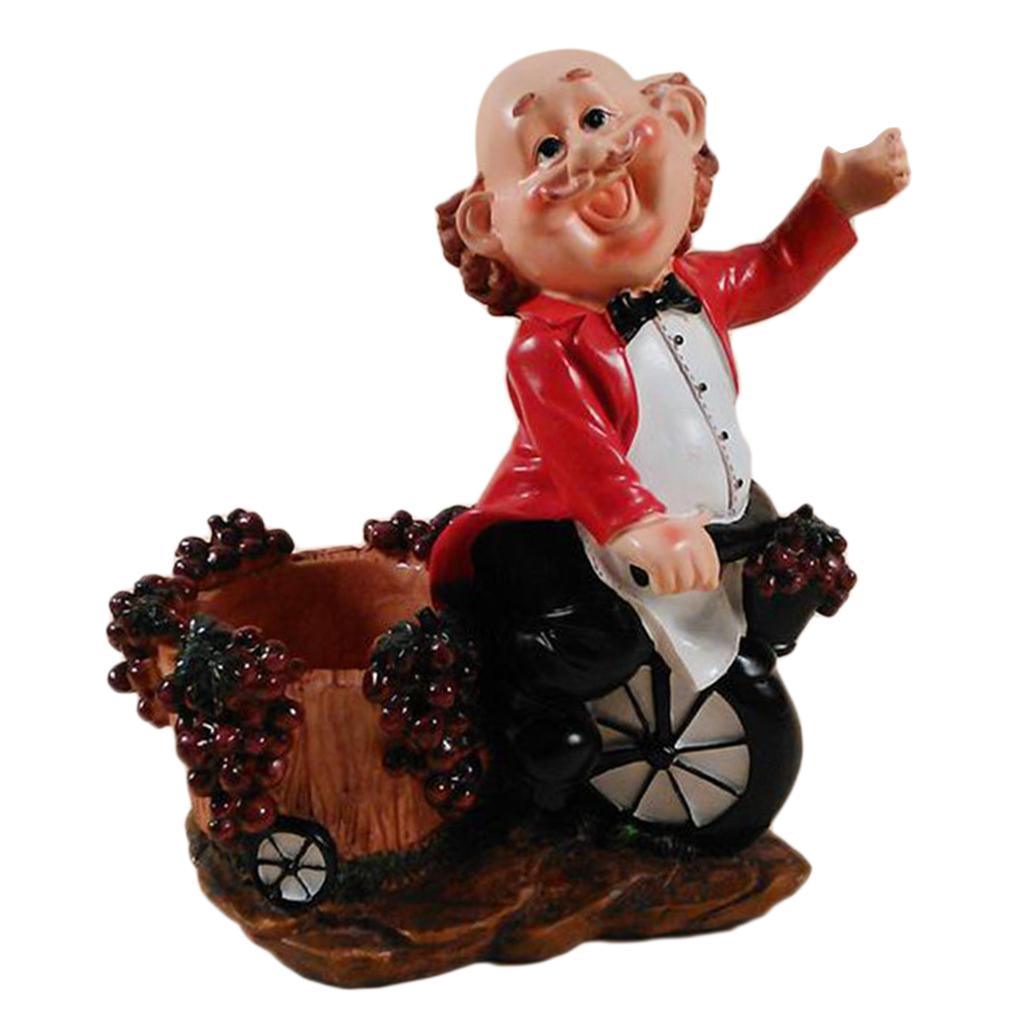 Maxbell 1 Pc Creative Wine Cabinet Decorative Wine Holder Figurine Living Room Decor - Aladdin Shoppers