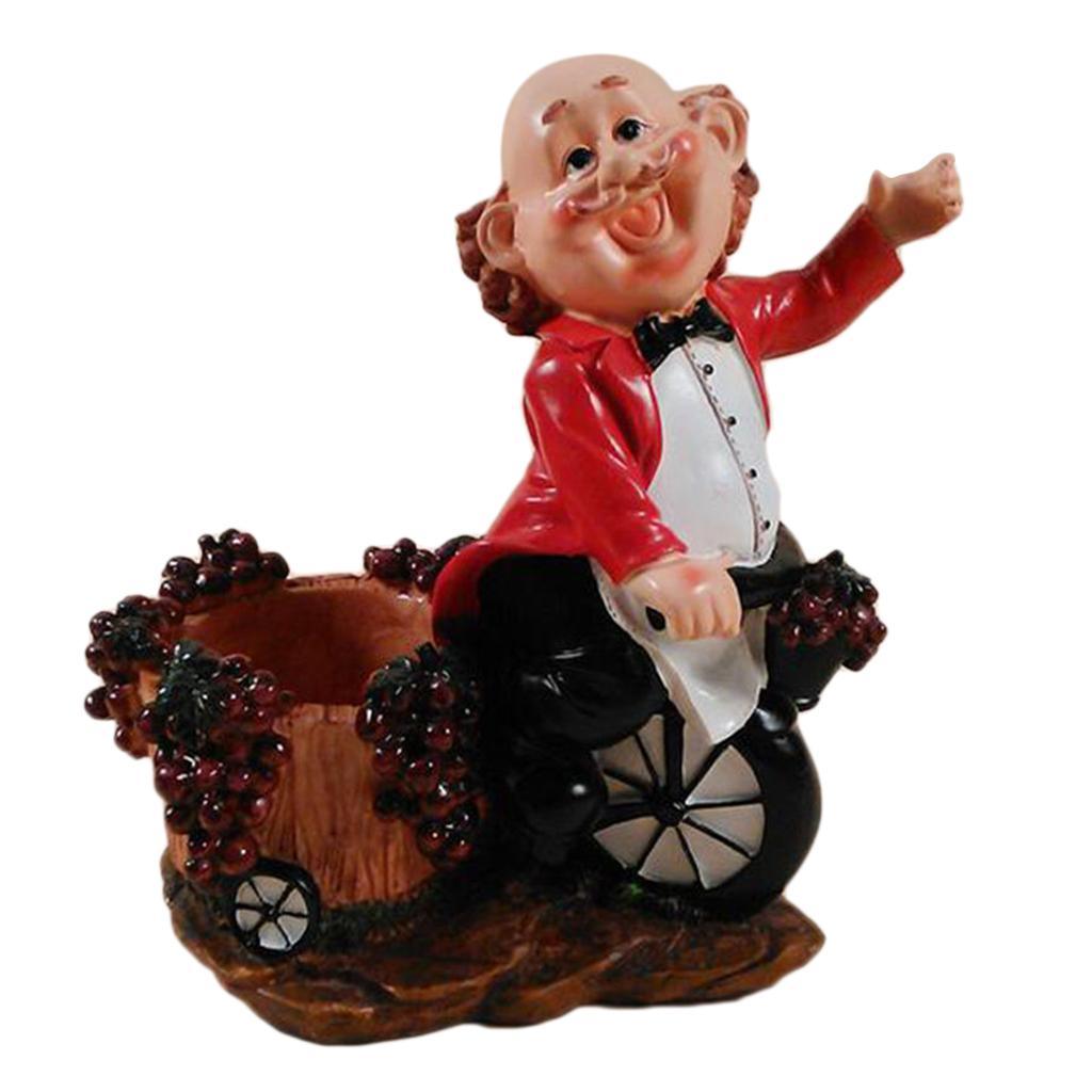 Maxbell 1 Pc Creative Wine Cabinet Decorative Wine Holder Figurine Living Room Decor - Aladdin Shoppers