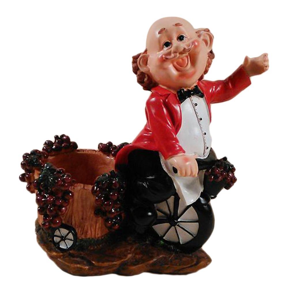Maxbell 1 Pc Creative Wine Cabinet Decorative Wine Holder Figurine Living Room Decor - Aladdin Shoppers