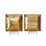 Maxbell 1 Pc Decorative Plate Luxury Square Tray for Fruit Snack Candy Square Grid - Aladdin Shoppers