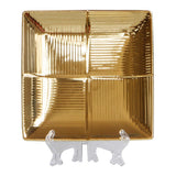 Maxbell 1 Pc Decorative Plate Luxury Square Tray for Fruit Snack Candy Square Grid - Aladdin Shoppers