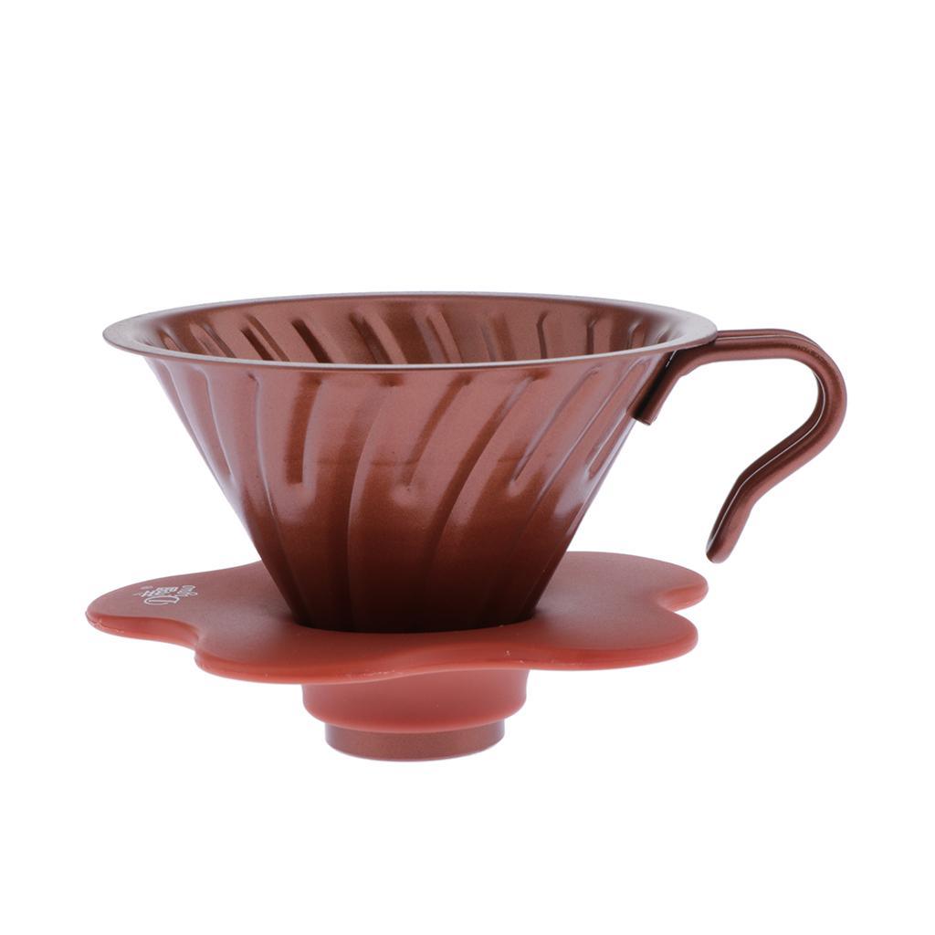 Maxbell 1 Pc Stainless Steel Pour Over Cone Coffee Dripper Cup Filter Holder, Golden - Aladdin Shoppers