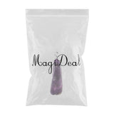 Maxbell 1 Piece Natural Amethyst Crystal Stone Pendant Handmade Reiki Lucky Necklace Pendant Woman Gift - Aladdin Shoppers