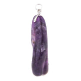 Maxbell 1 Piece Natural Amethyst Crystal Stone Pendant Handmade Reiki Lucky Necklace Pendant Woman Gift - Aladdin Shoppers