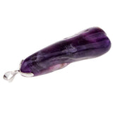 Maxbell 1 Piece Natural Amethyst Crystal Stone Pendant Handmade Reiki Lucky Necklace Pendant Woman Gift - Aladdin Shoppers