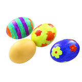 Maxbell 1 Piece Solid Wood Easter Egg DIY Painting Easter Eggs Easter Party Favors - Aladdin Shoppers