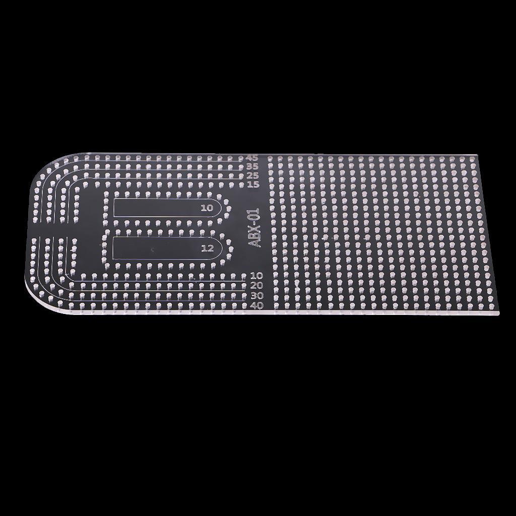 Maxbell 1 Piece Useful DIY Leather Tool Circle Corner Template for Leathercraft Supplies - Aladdin Shoppers