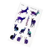 Maxbell 1 Sheet Doll Skull Body Decal Stickers Pattern for 1/6 Blythe Dolls DIY B - Aladdin Shoppers