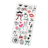 Maxbell 1 Sheet Doll Skull Body Decal Stickers Pattern for 1/6 Blythe Dolls DIY I - Aladdin Shoppers