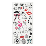 Maxbell 1 Sheet Doll Skull Body Decal Stickers Pattern for 1/6 Blythe Dolls DIY I - Aladdin Shoppers