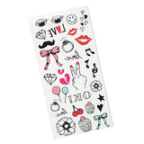 Maxbell 1 Sheet Doll Skull Body Decal Stickers Pattern for 1/6 Blythe Dolls DIY I - Aladdin Shoppers