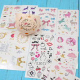 Maxbell 1 Sheet Doll Skull Body Decal Stickers Pattern for 1/6 Blythe Dolls DIY J - Aladdin Shoppers