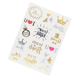 Maxbell 1 Sheet Doll Skull Body Decal Stickers Pattern for 1/6 Blythe Dolls DIY J - Aladdin Shoppers