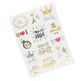 Maxbell 1 Sheet Doll Skull Body Decal Stickers Pattern for 1/6 Blythe Dolls DIY J - Aladdin Shoppers